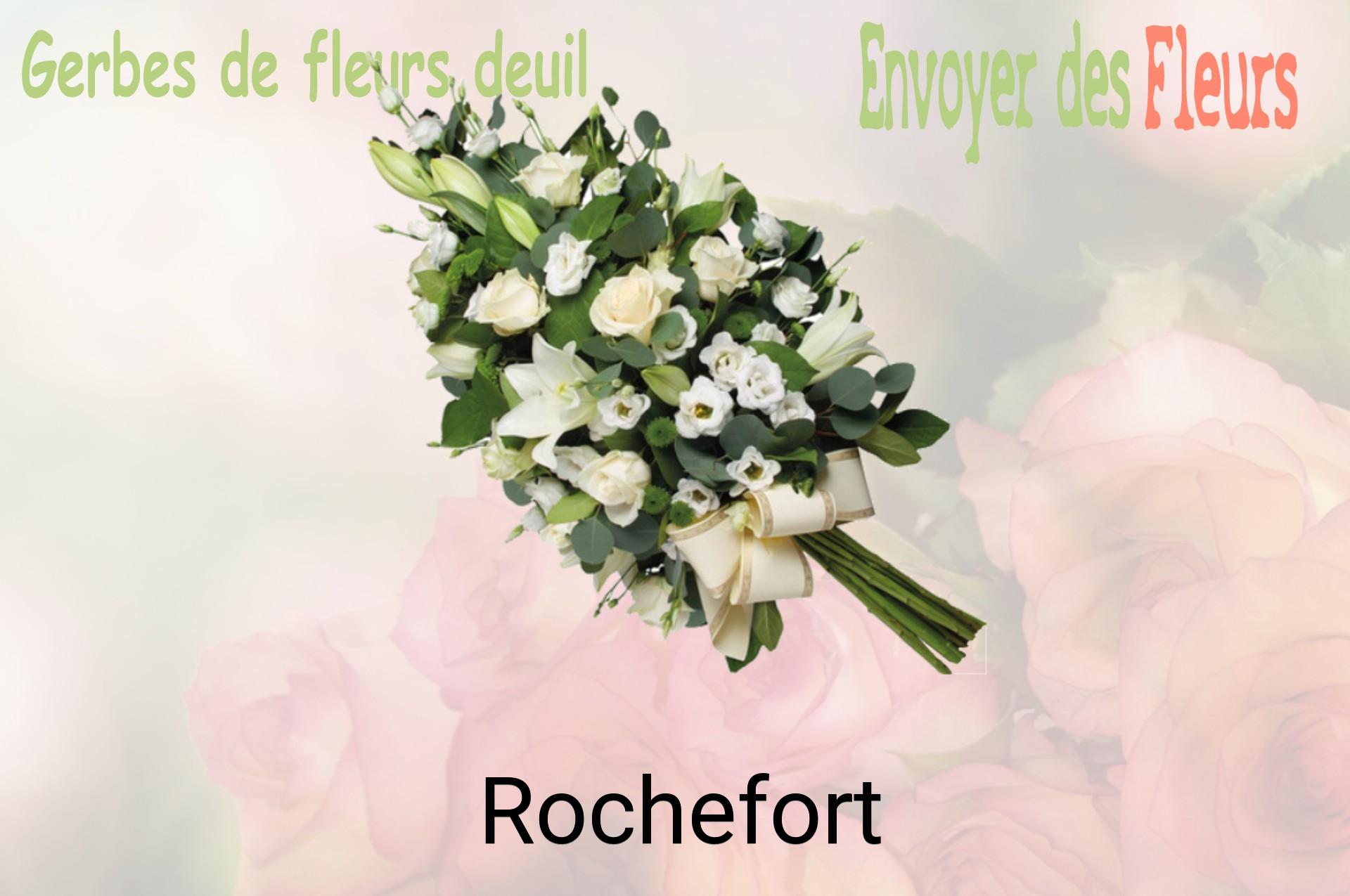 Gerbe de fleurs de deuil livrée à Rochefort
